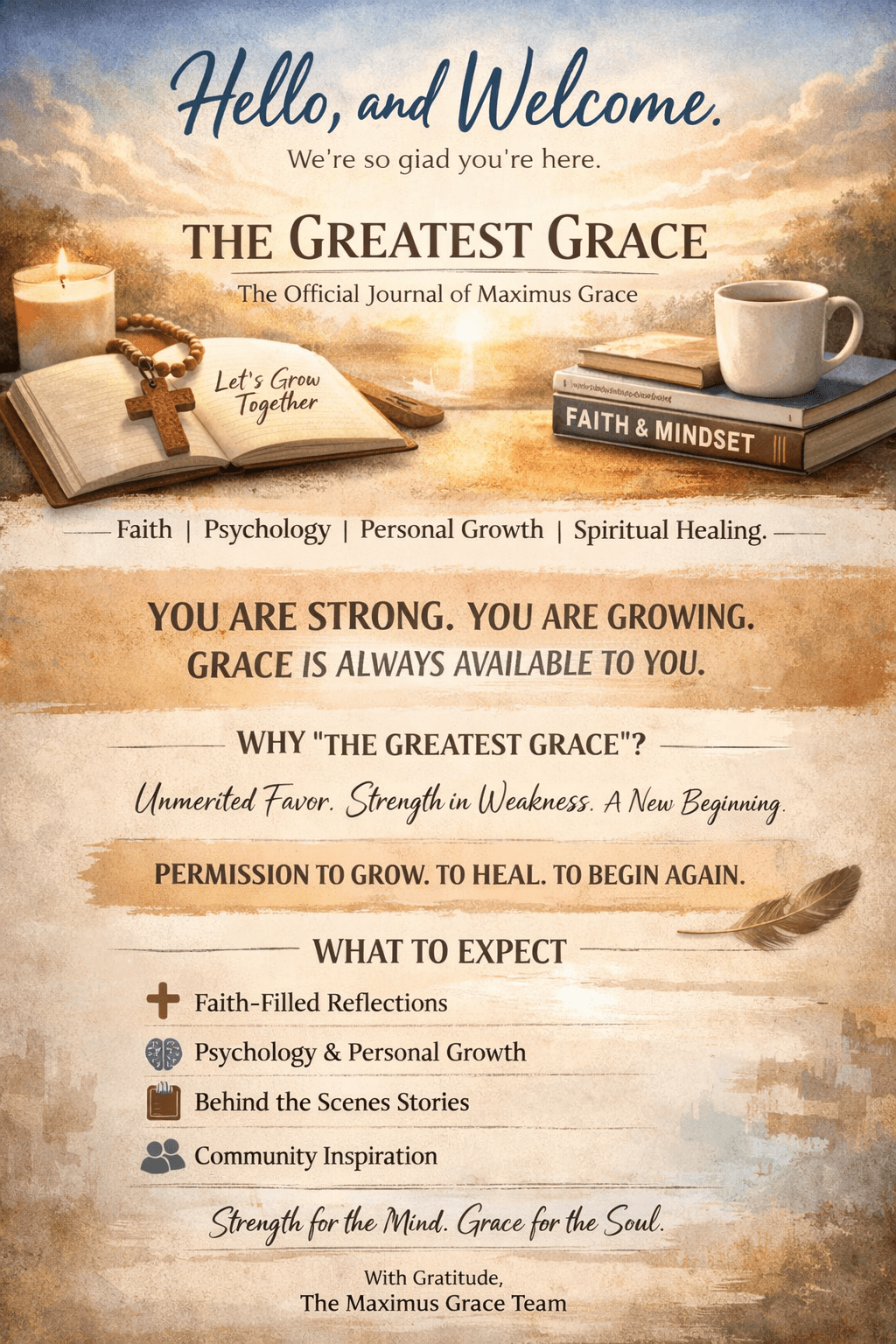 Welcome to The Greatest Grace — An Introduction to Who We Are - Maximus Grace