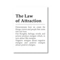 Law of Attraction Canvas Wall Art | Inspirational Mindset Poster Print
