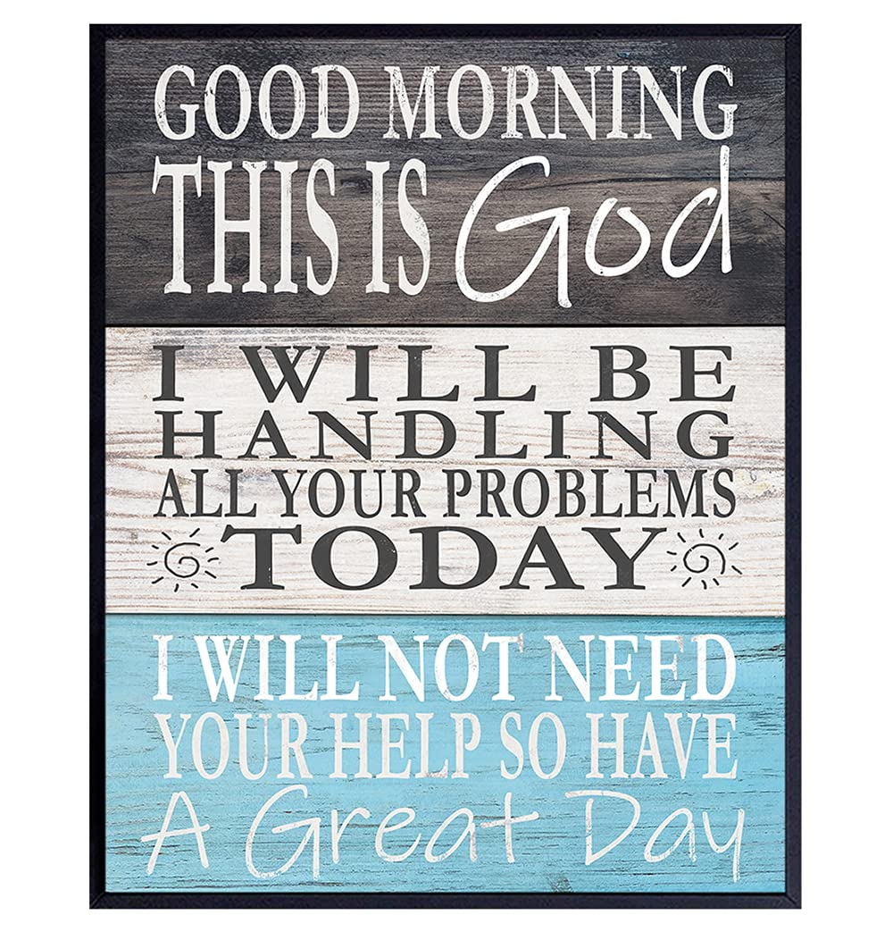 Good Morning God | Faith Canvas Wall Art | Inspirational Home Decor