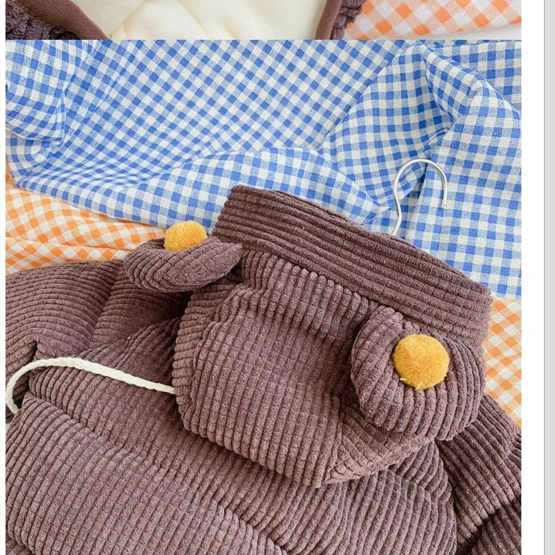 Kids Cartoon Hooded Jacket with Matching Bag
