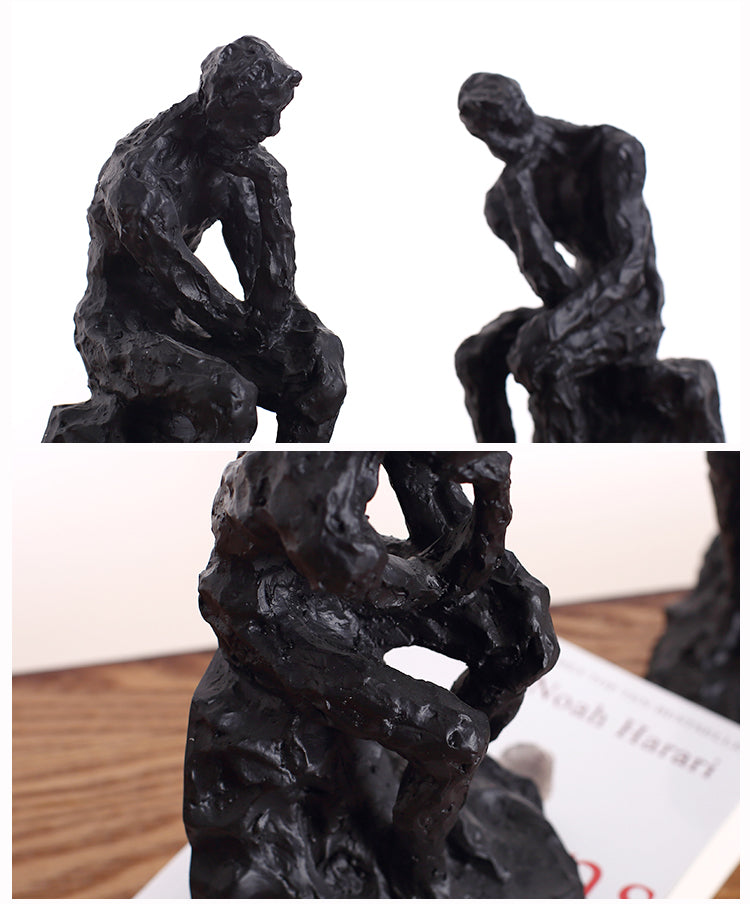 Thinkers Who Rely On Books Resin Figurine Set