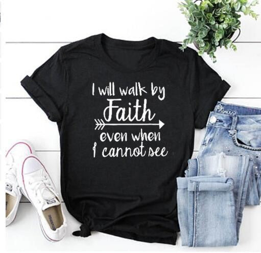 I Will Walk By Faith Graphic Tee