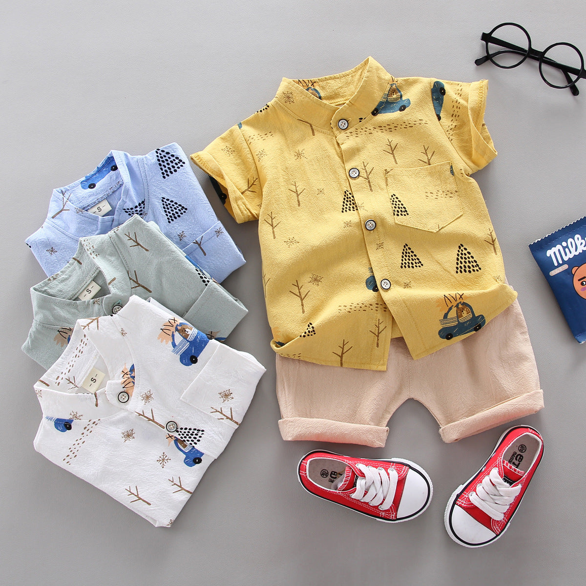 Kids cotton two piece set – toddler summer outfit by Maximus Grace