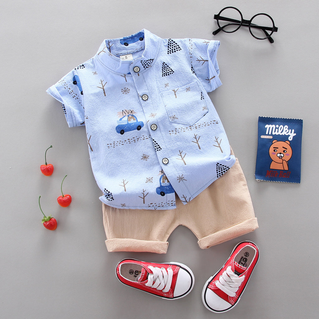 Kids cotton two piece set – toddler summer outfit by Maximus Grace