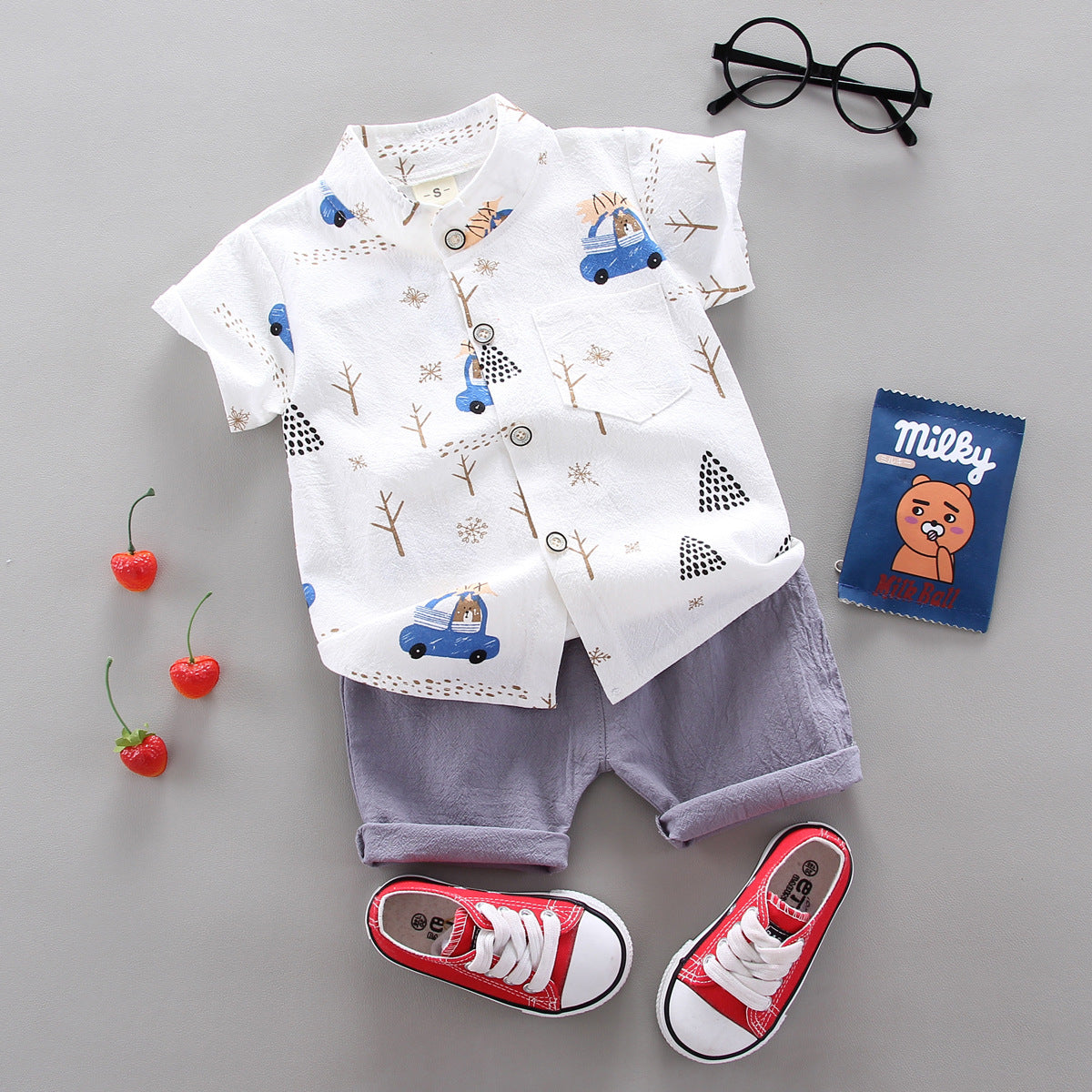 Kids cotton two piece set – toddler summer outfit by Maximus Grace
