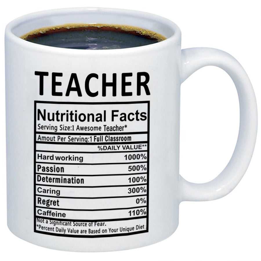 Teacher Appreciation Coffee Mug | Breakfast Cup Gift for Educators