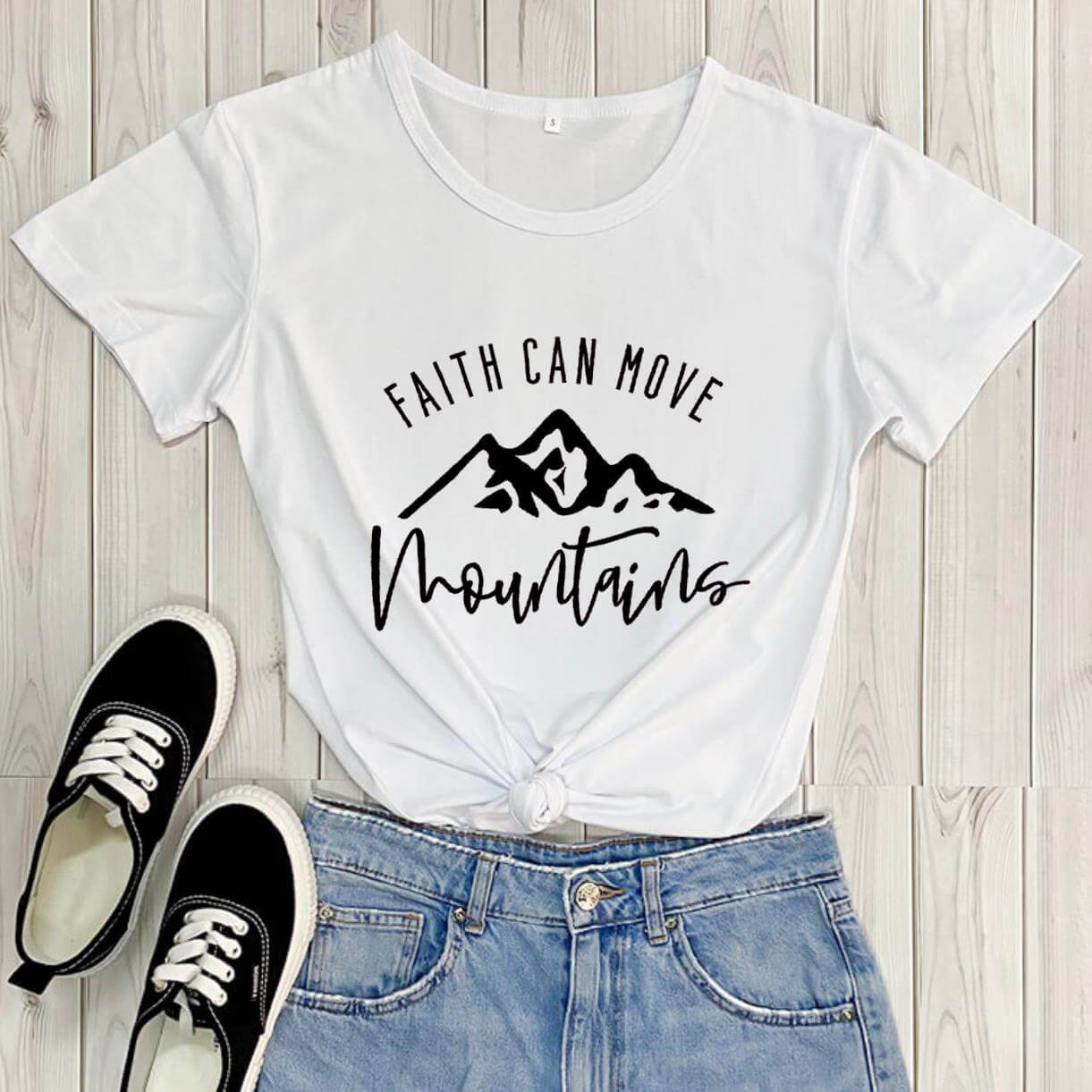 Faith Can Move Mountains Graphic Tee