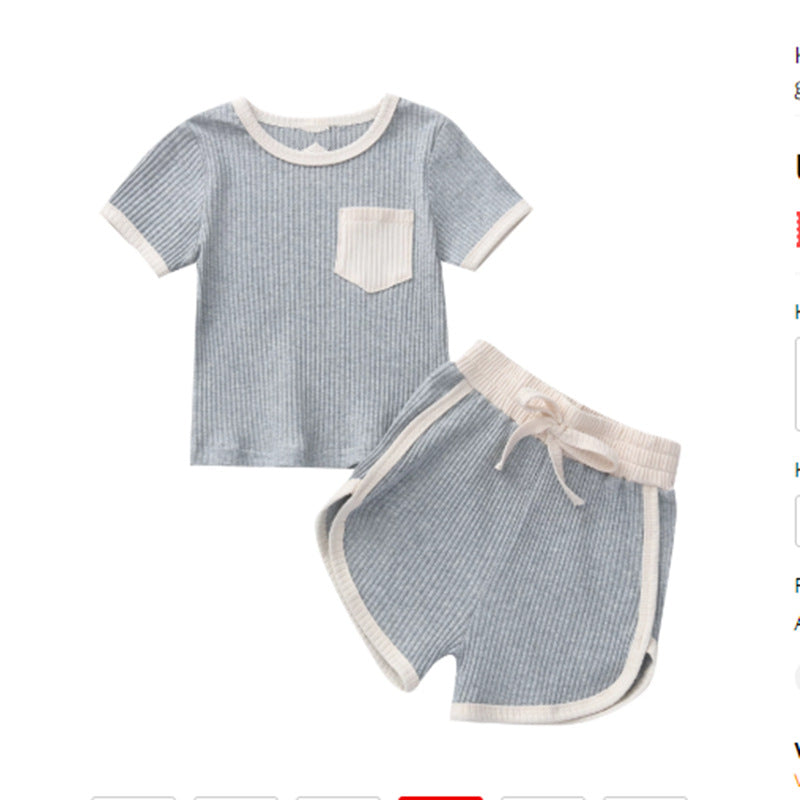 Children'S Pit Strip Pocket Top