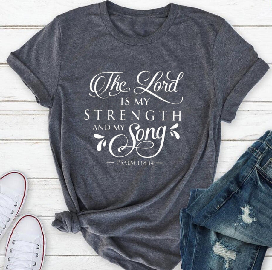 Women's Retro Jesus Faith Slogan Tee