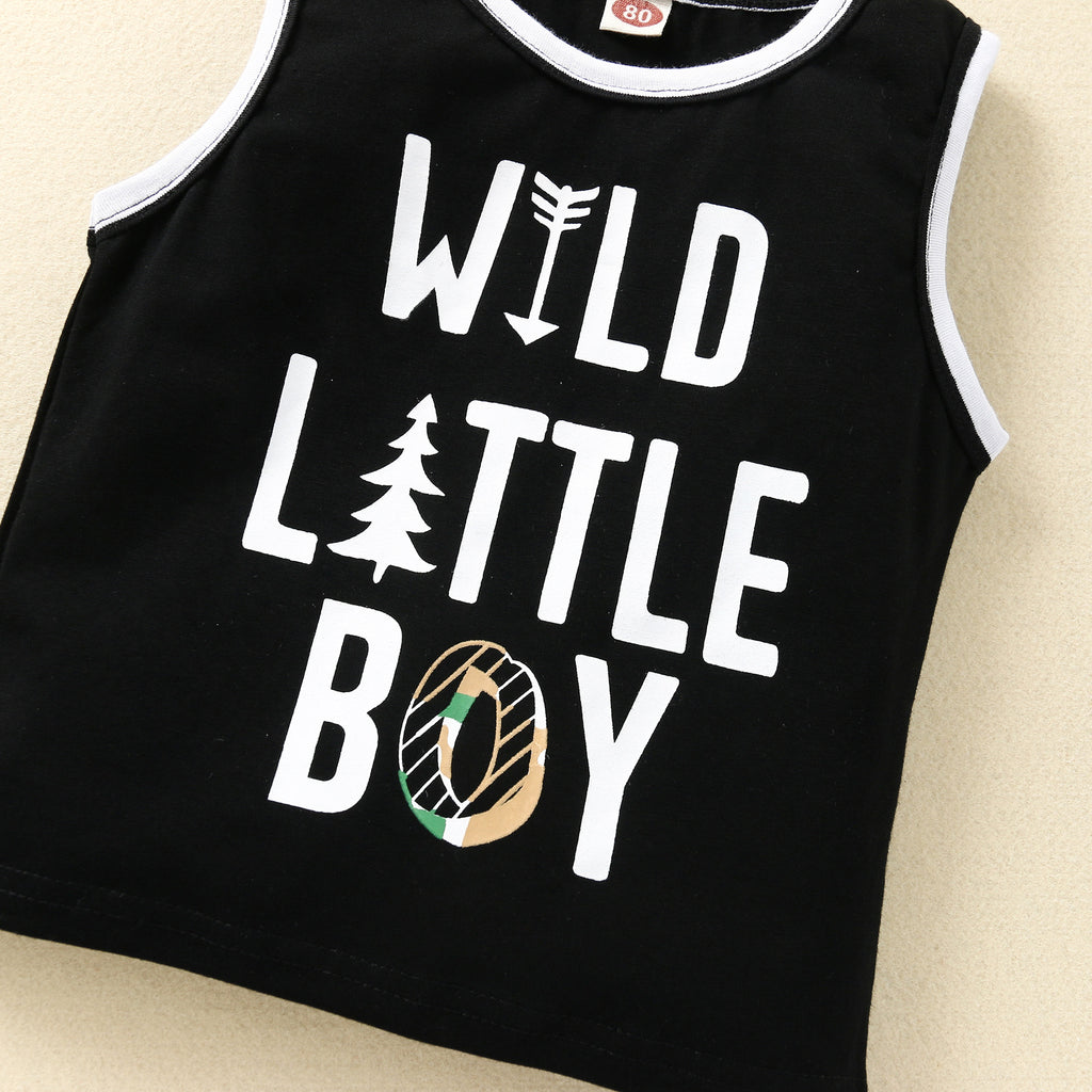 Kids camo vest and shorts set – boys two-piece by Maximus Grace
