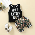 Kids camo vest and shorts set – boys two-piece by Maximus Grace