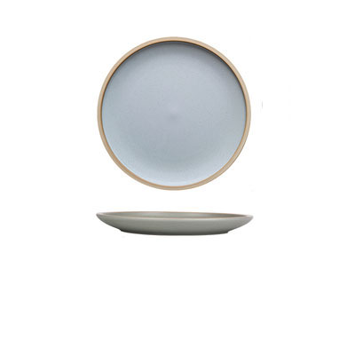Matte ceramic dinner plate – 10 inch blue sesame glaze by Maximus Grace