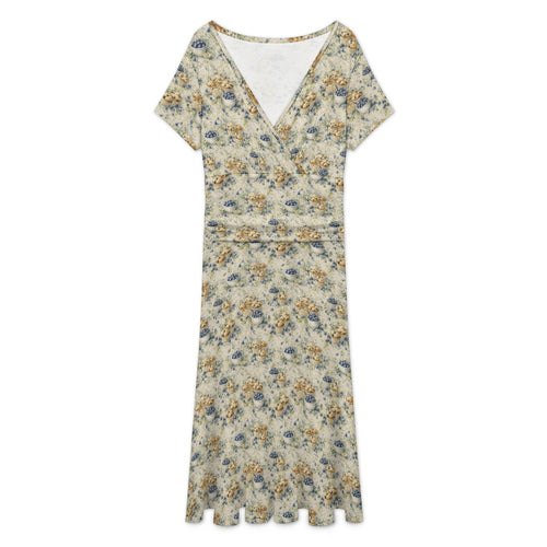 Blueberry Muffin Midi Dress – Southern Floral Wrap Dress
