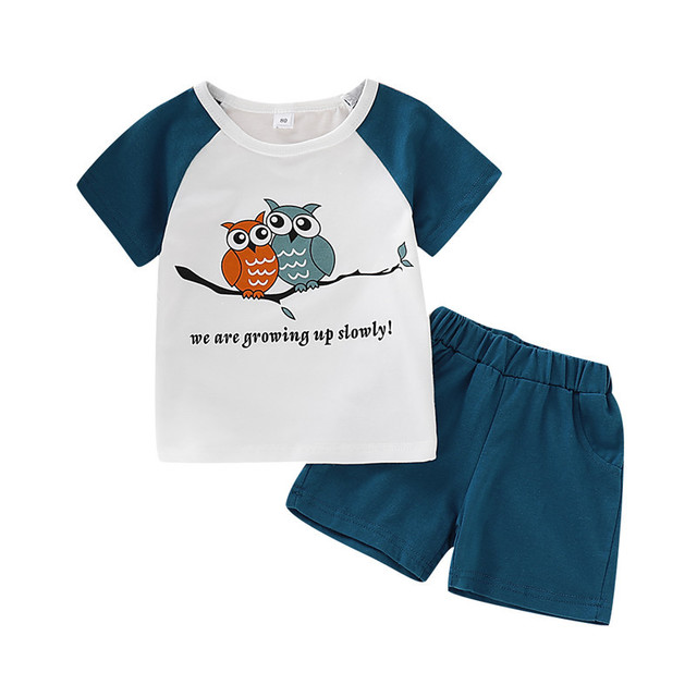 Kids Sunshine Cotton Short Sleeve Tee & Pants Set