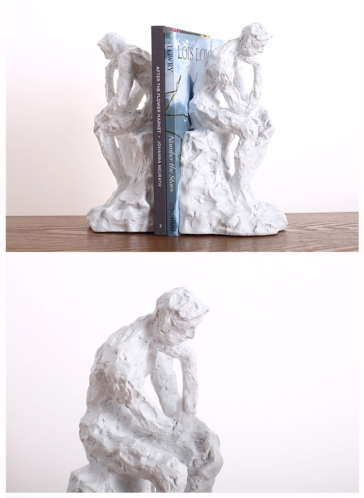 Thinkers Who Rely On Books Resin Figurine Set