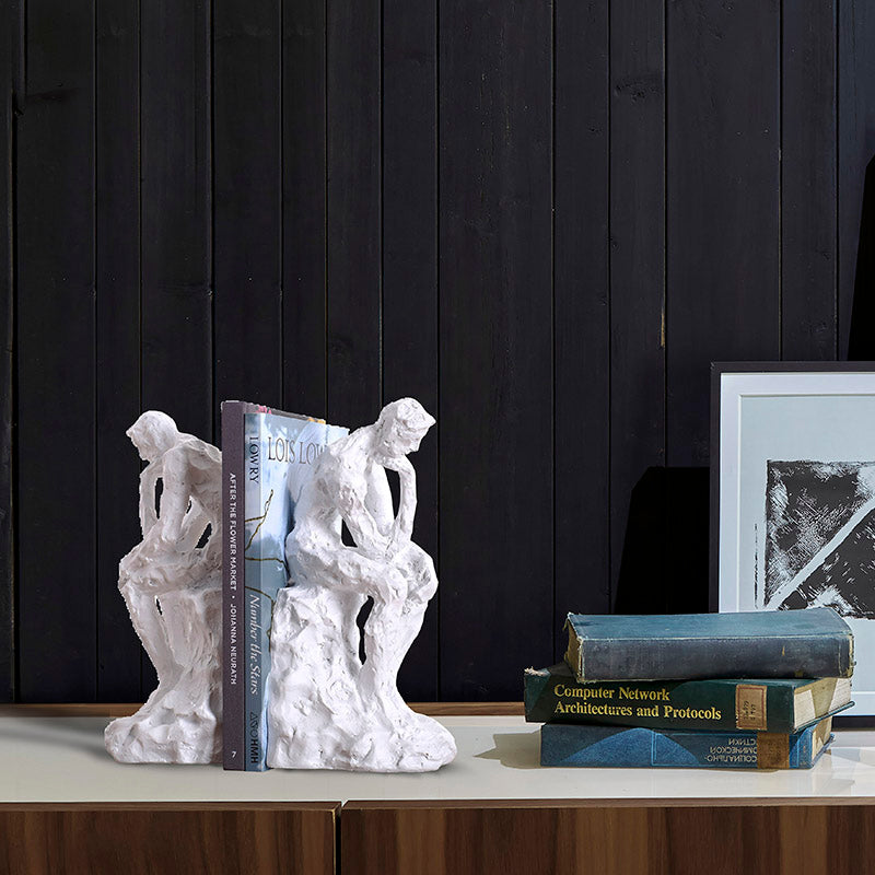 Thinkers Who Rely On Books Resin Figurine Set
