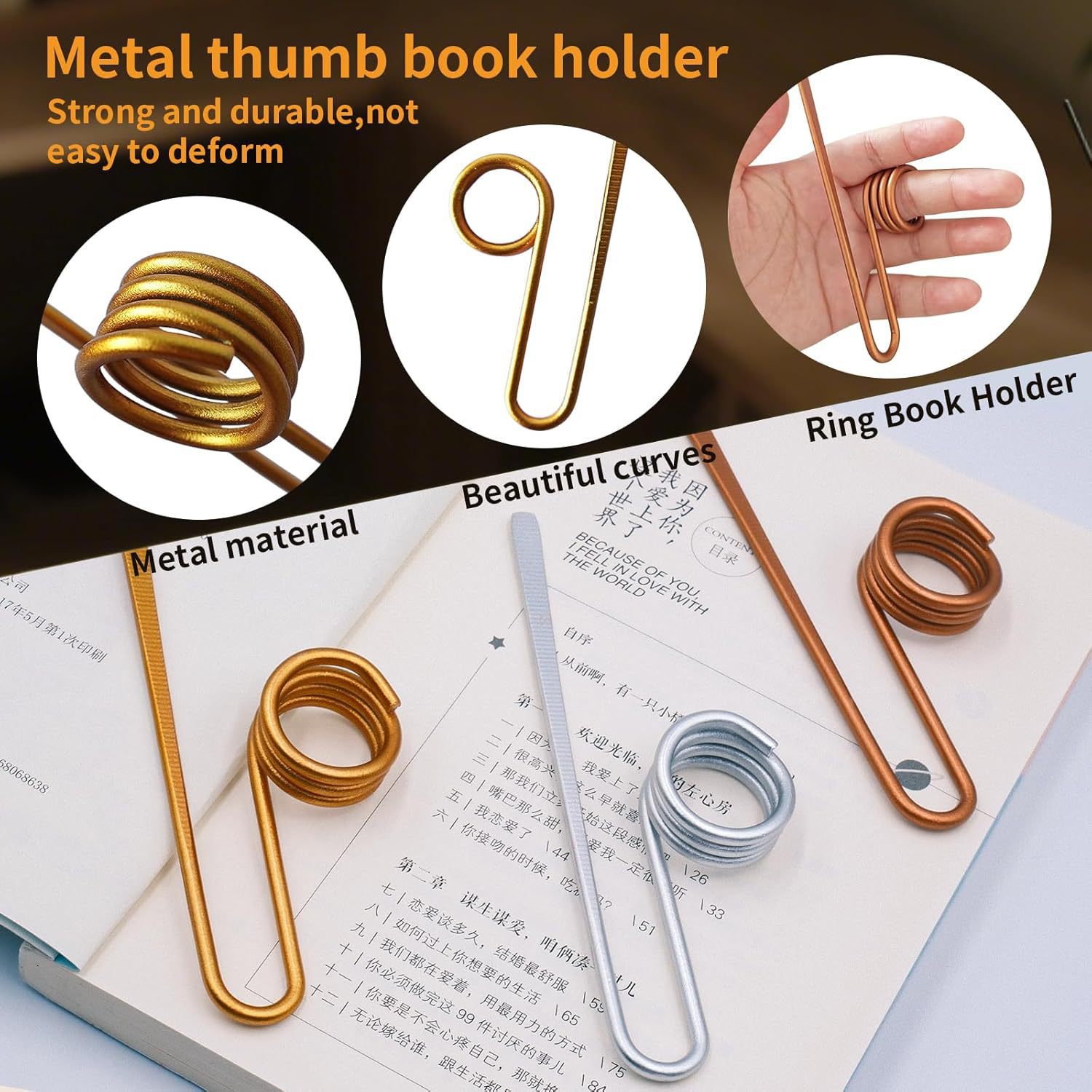 Metal Literary Bookmark