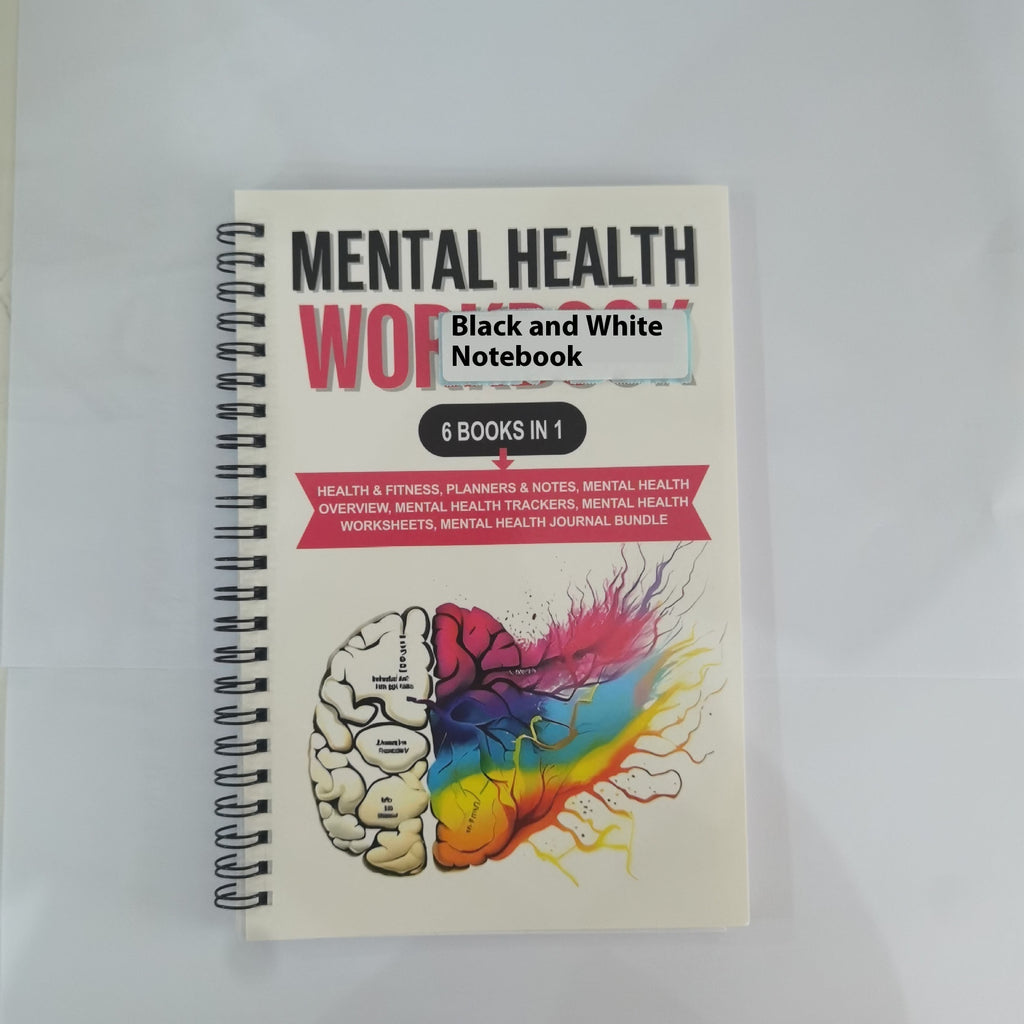 Pink Brain Mental Health Notepad | Mindset Planning Notebook