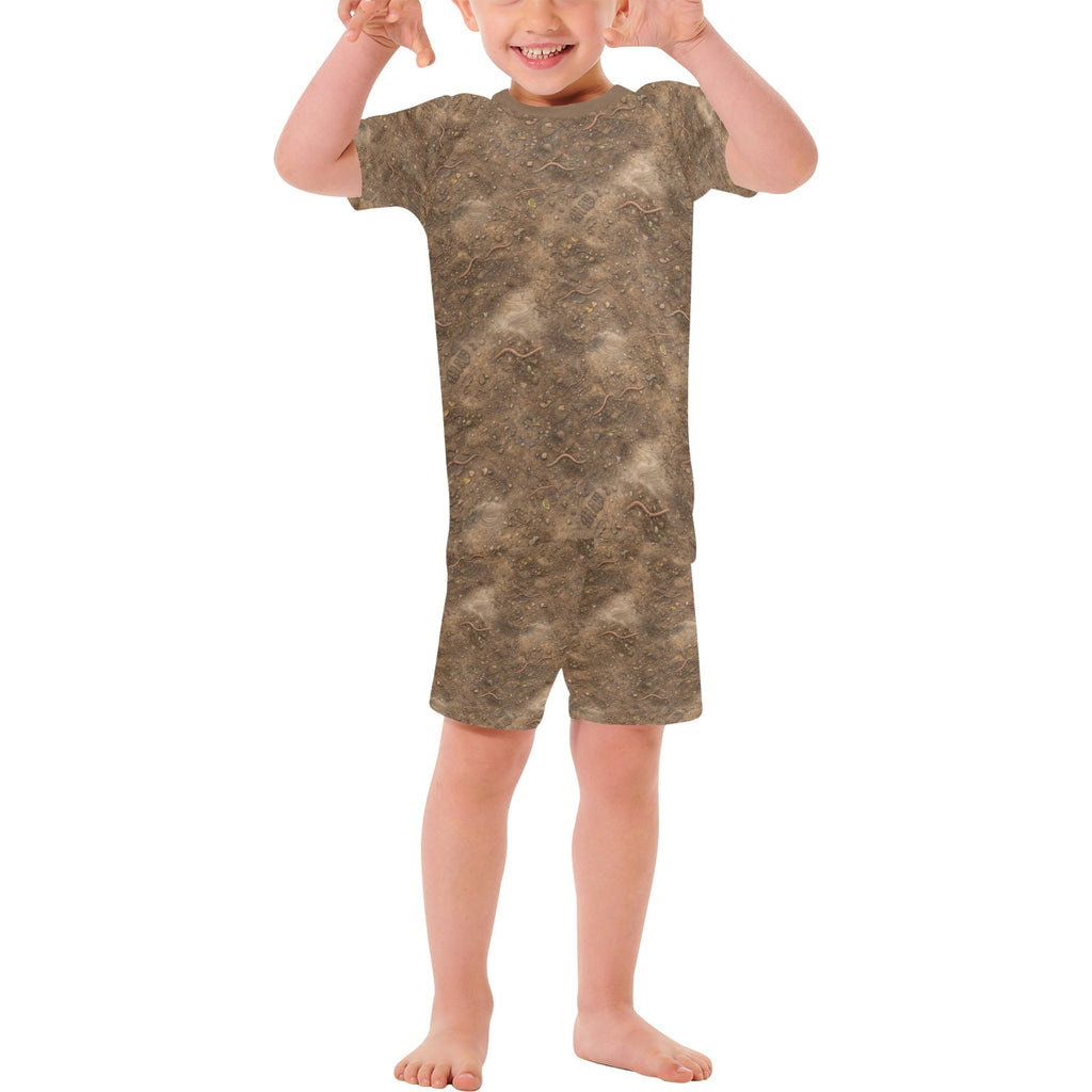 Searching for  worms with Squished Frogs Pajama Set – Kids