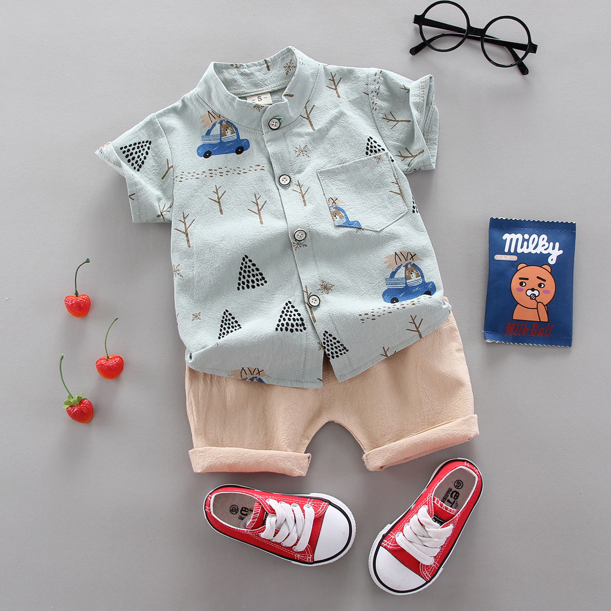 Kids cotton two piece set – toddler summer outfit by Maximus Grace