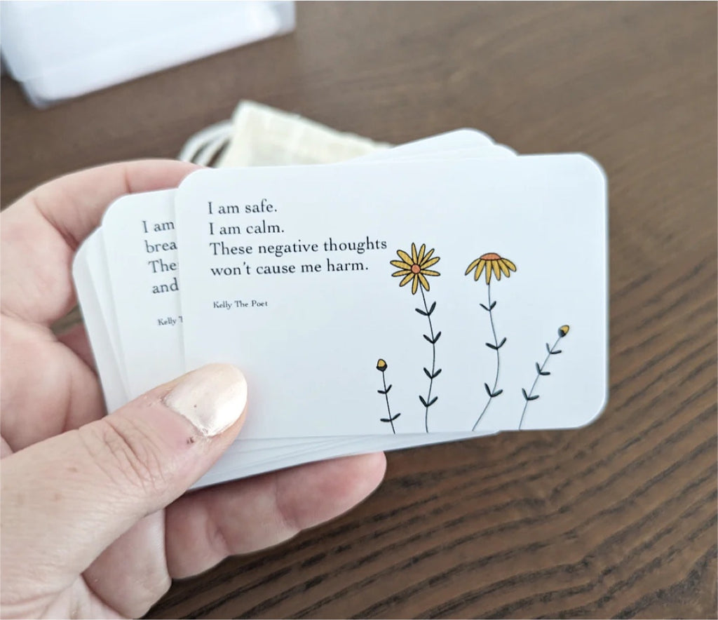 Pocket Poem Healing Cards for Anxiety Relief – 10 Cards of Truth, Hope & Grace
