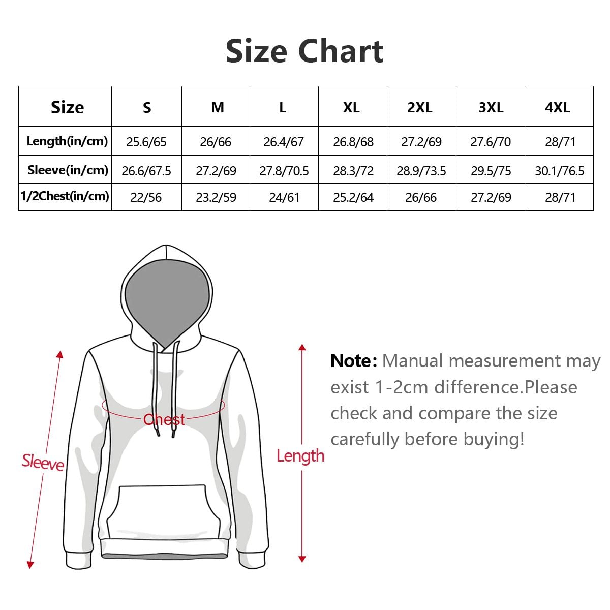 Love You More Heart Hoodie