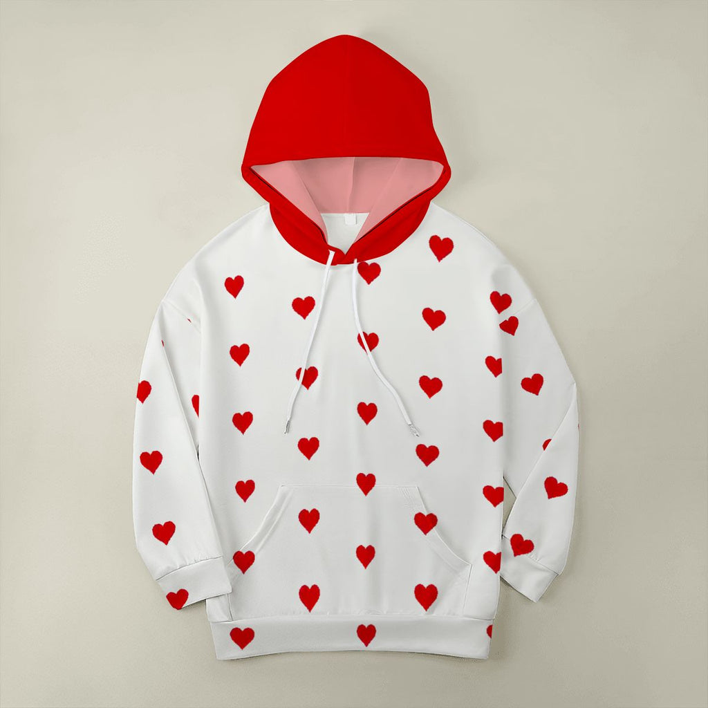 Love You More Heart Hoodie