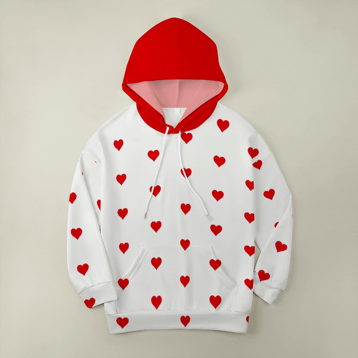Love You More Heart Hoodie