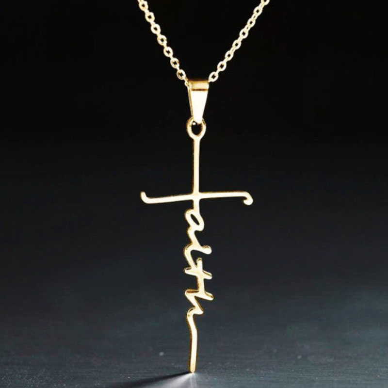 Faith Titanium Steel Necklace