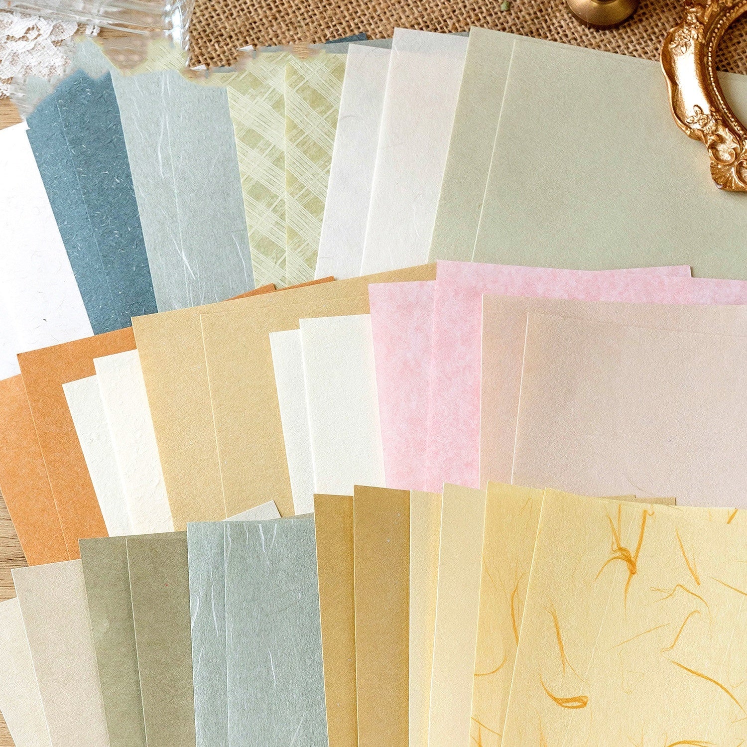 Retro Floral Journal Base Paper Set