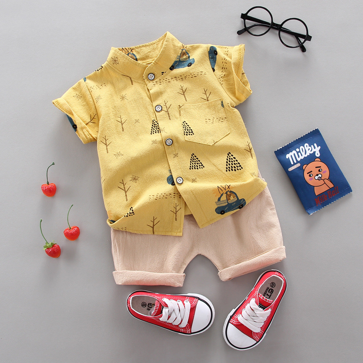 Kids cotton two piece set – toddler summer outfit by Maximus Grace