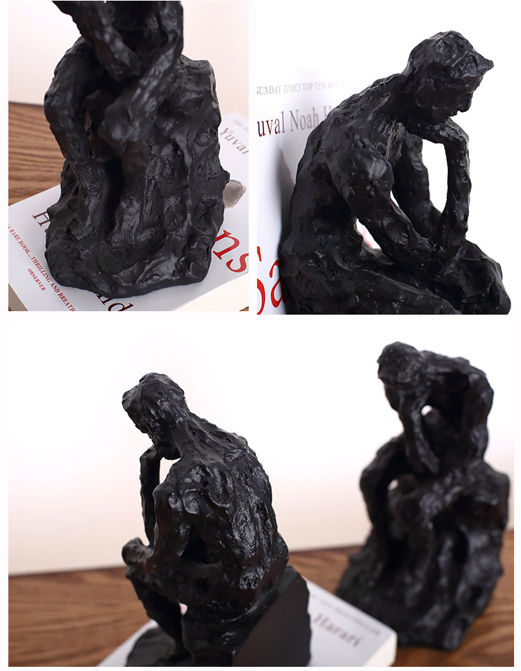 Thinkers Who Rely On Books Resin Figurine Set