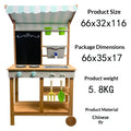 Kids wooden play kitchen playset – pretend play toy by Maximus Grace