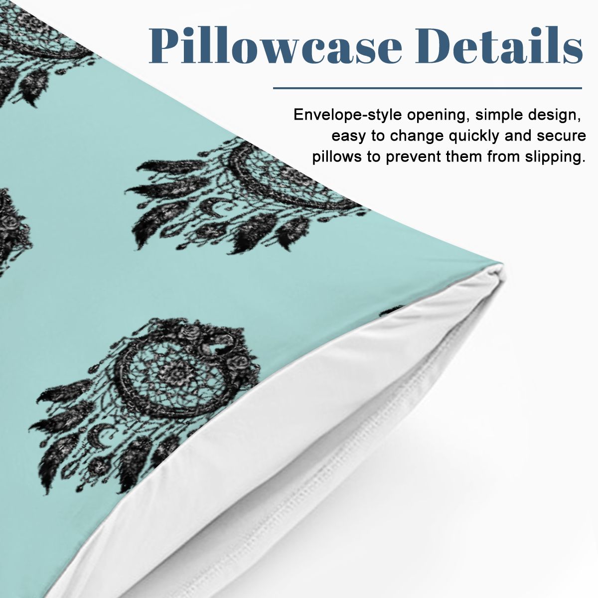 Boho Dreamcatcher Bedding Set | Teal Mandala Duvet