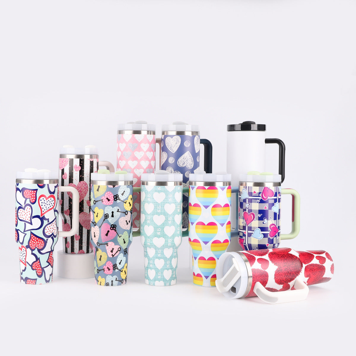 Southern Grace 40oz Large Tumbler with Handle | 1200ml Ice Coffee Cup