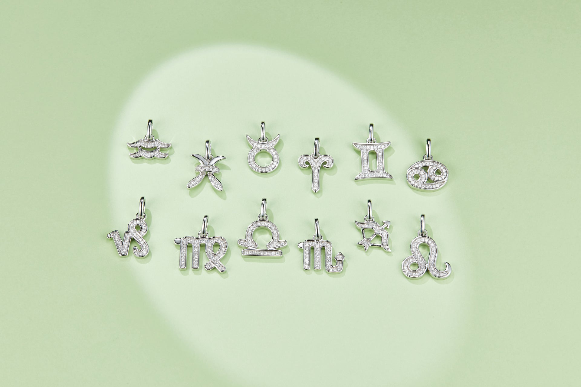 Taurus Zodiac Moissanite Necklace | S925 Platinum-Plated Silver Pendant | May Birthday Jewelry | GRA Certified