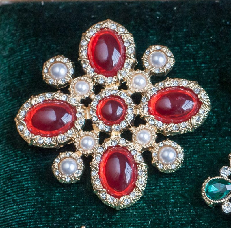 Baroque Royal Crown Brooch