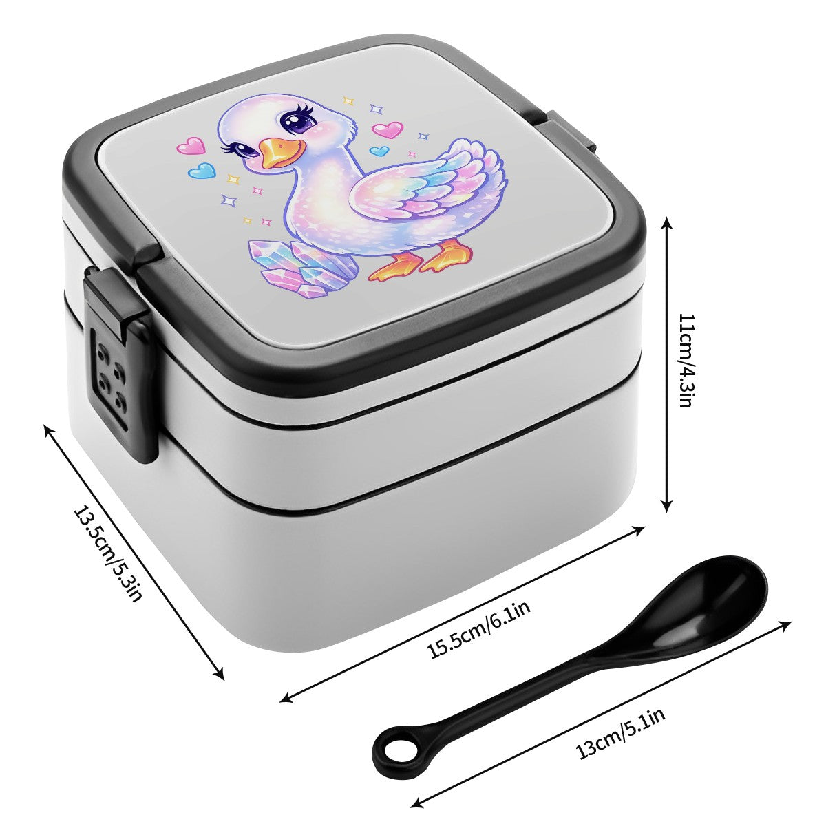 Soft Hearts Loud Honks Goose Bento Lunch Box | Insulated