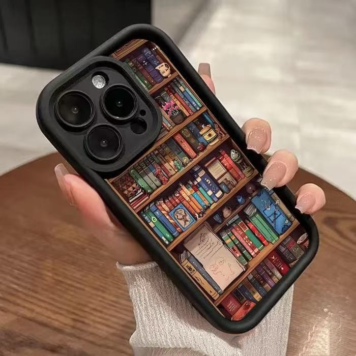 Library books iPhone case – book lover phone cover by Maximus Grace