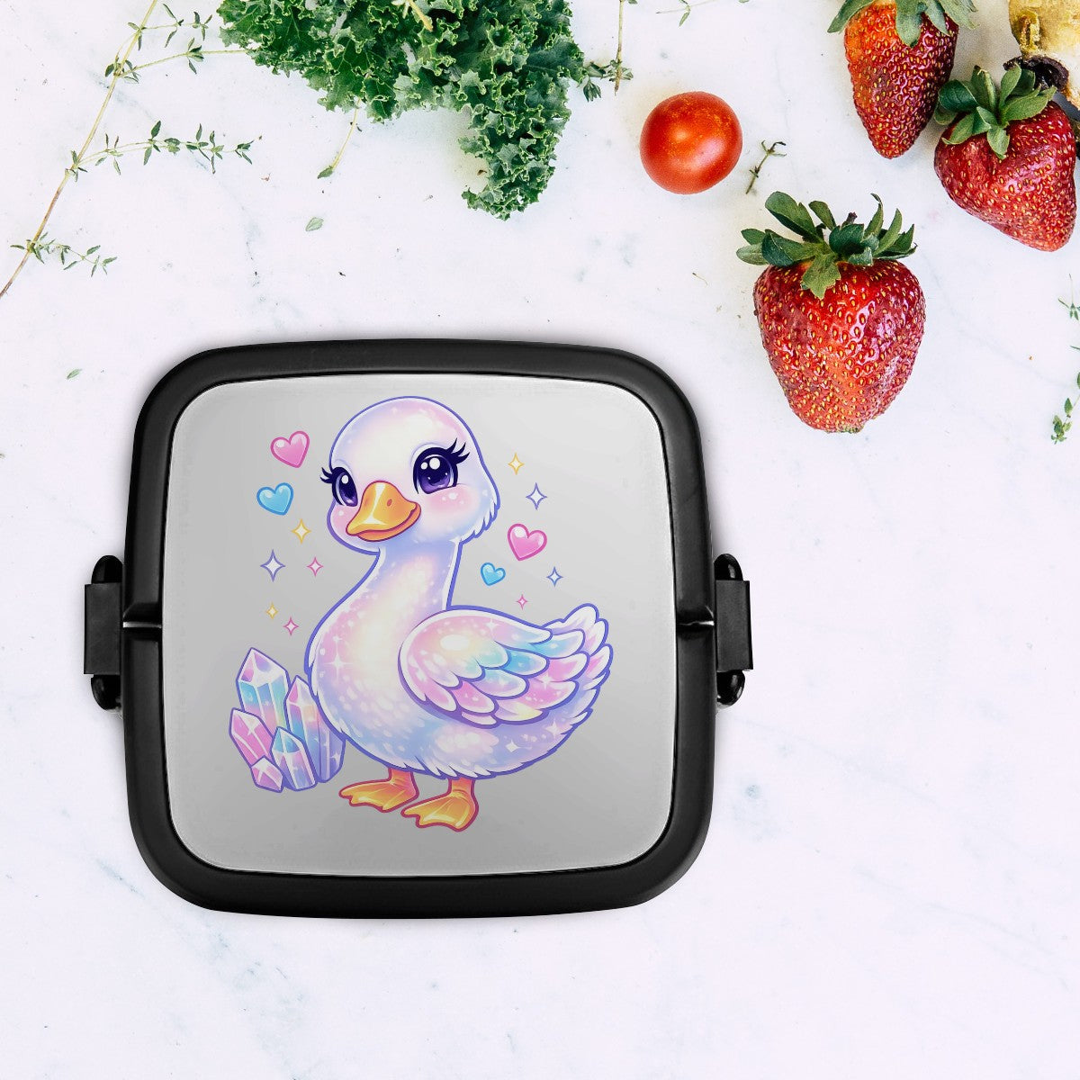 Soft Hearts Loud Honks Goose Bento Lunch Box | Insulated