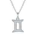 Gemini Zodiac Moissanite Necklace | GRA Certified S925 Silver | May June Gift