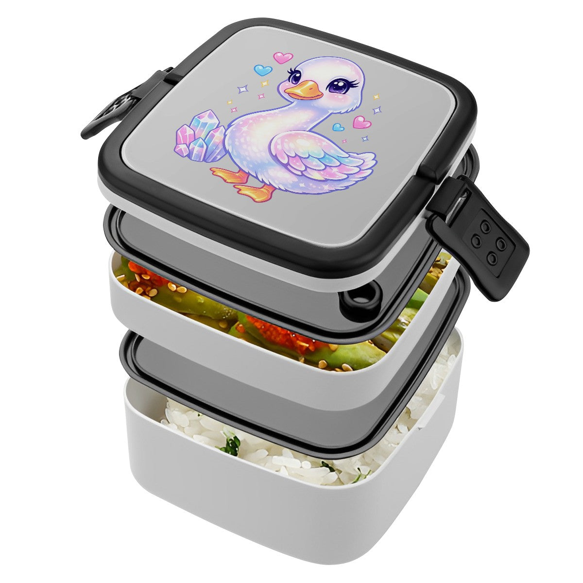 Soft Hearts Loud Honks Goose Bento Lunch Box | Insulated