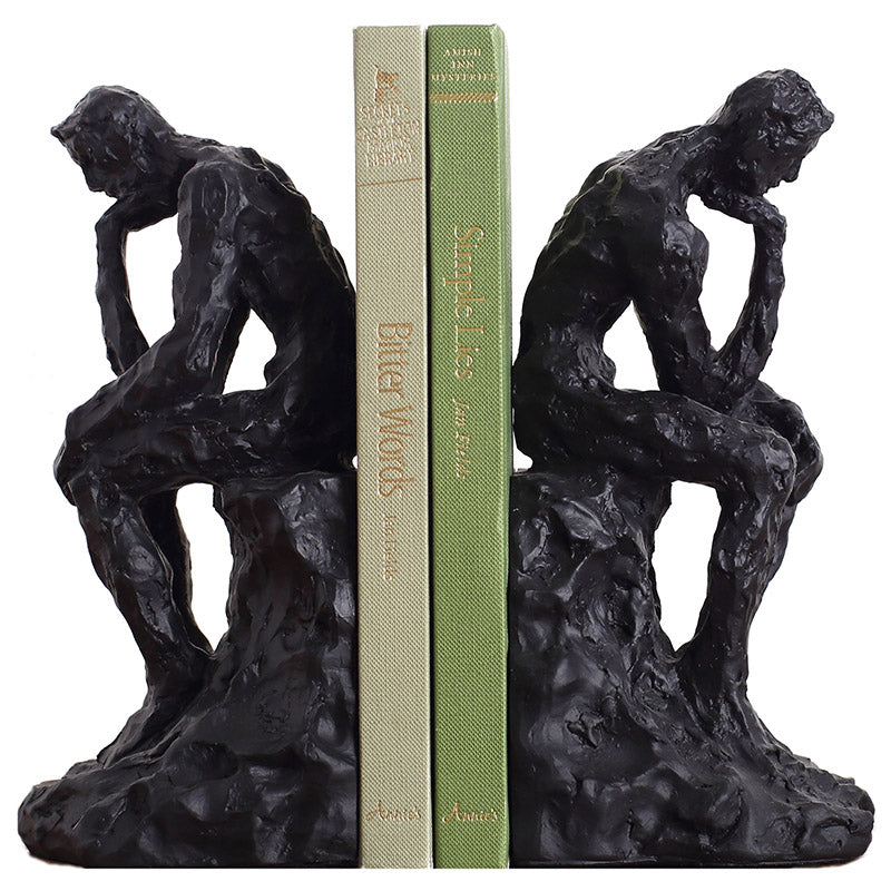 Thinkers Who Rely On Books Resin Figurine Set