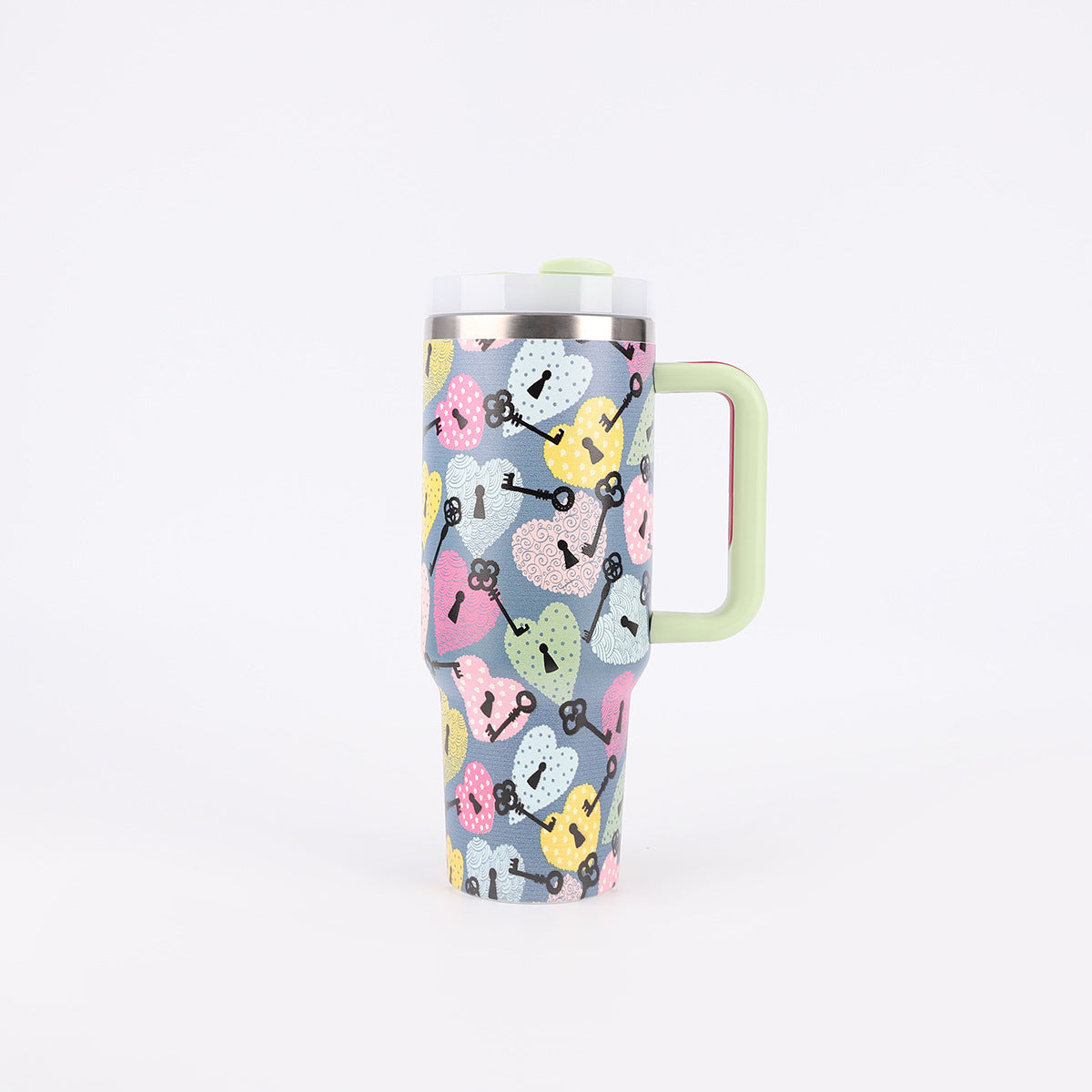 Southern Grace 40oz Large Tumbler with Handle | 1200ml Ice Coffee Cup