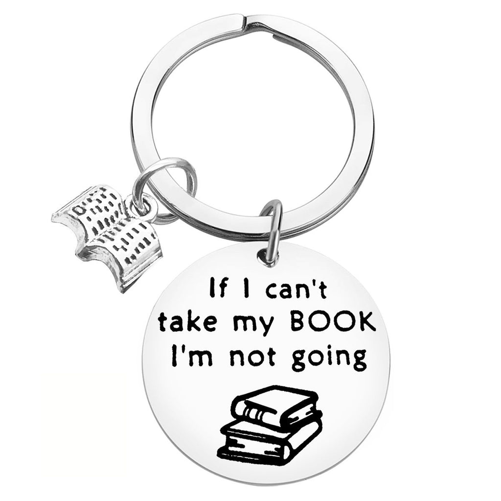Book Lover Laser Engraved Keychain
