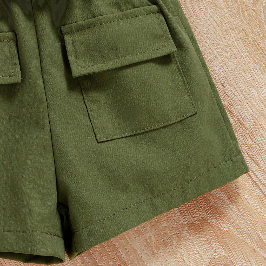 Boys cargo pants set – letter print tee two-piece by Maximus Grace
