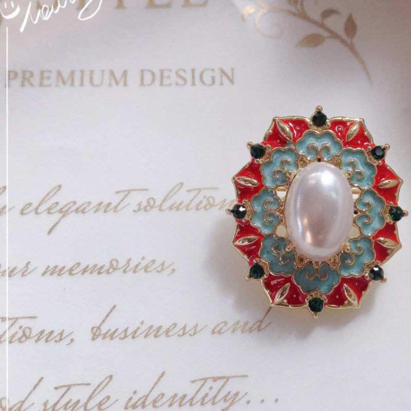 Baroque Royal Crown Brooch