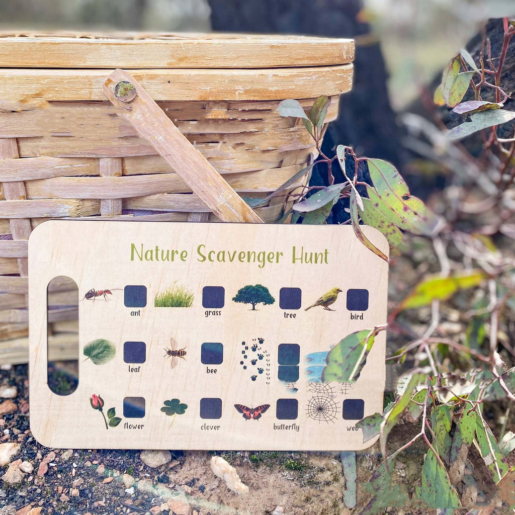 Kids wooden nature explorer board by Maximus Grace