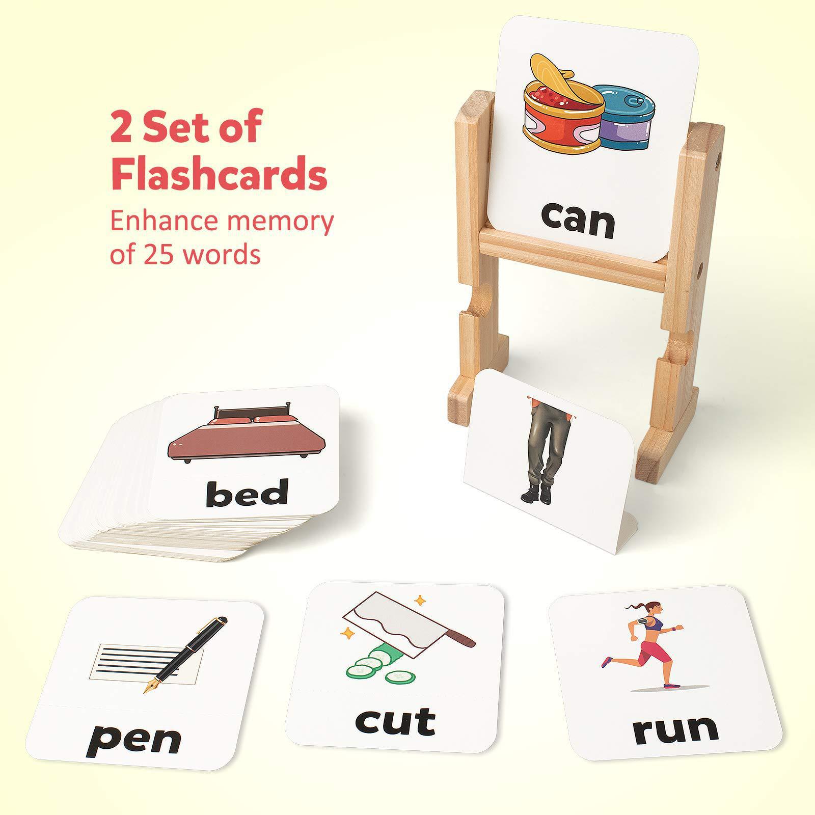 Wooden Rotating Alphabet Puzzle Blocks