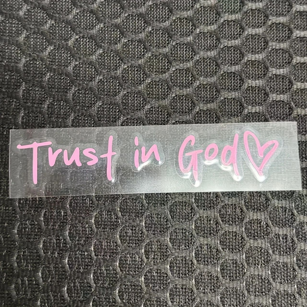 Trust in God Heart Car Decal – Vinyl Faith Sticker